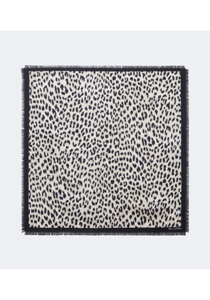 Nili Lotan Leopard print silk scarf
