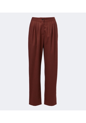 Blaze Milano Fox wool and cashmere straight pants