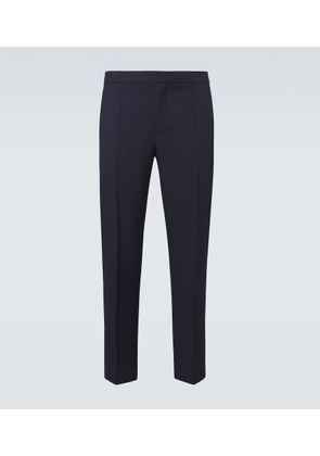 Zegna Wool canvas straight pants