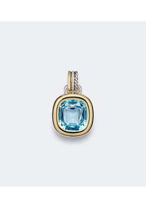 David Yurman DY MercerÂ® 18kt gold and sterling silver pendant with topaz and diamonds