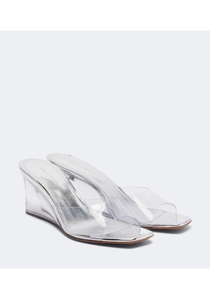 Amina Muaddi Lupita wedge mules