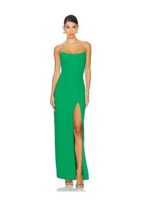 Amanda Uprichard x REVOLVE Chamberlain Maxi Dress in Green. Size XS. Also in S, XL.