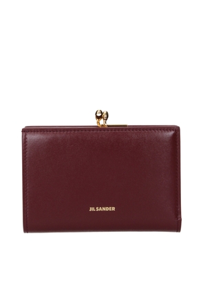 Jil Sander Red Leather Wallet