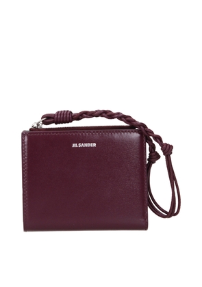 Jil Sander Red Leather Wallet