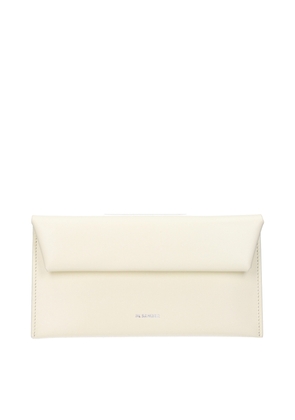 Jil Sander Beige Leather Wallet