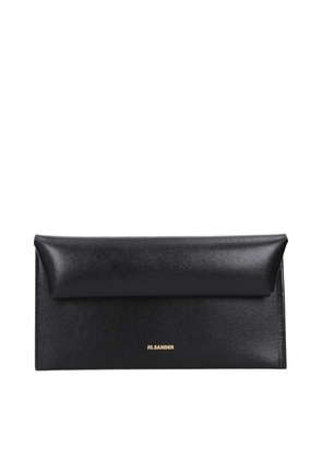 Jil Sander Black Leather Wallet