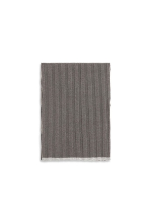 Brunello Cucinelli Brown Cashmere Scarf