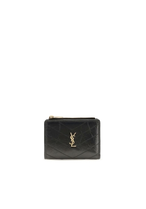Saint Laurent Black Calf Leather Bos Taurus Wallet