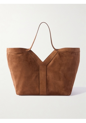 SAINT LAURENT - Y Suede Tote - Brown - One size
