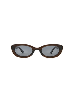 DIFF EYEWEAR X Jojo Fletcher Cat Eye Sunglasses in Chocolate.