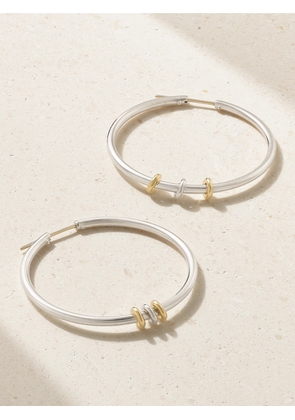 Spinelli Kilcollin - Pegasus Sterling Silver And 18-karat Gold Hoop Earrings - One size