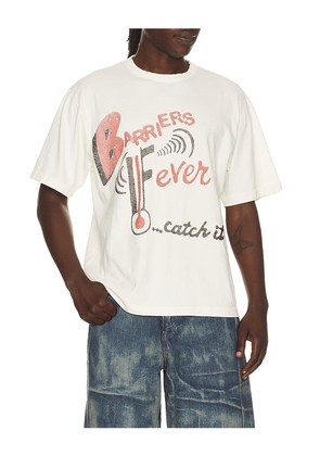 Barriers Worldwide Fever Tee in Cream. Size S. Also in M, L, XL/1X.