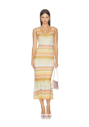 Cinq a Sept Edie Spaced Dyed Dress in Multi. Size XXS. Also in XS, S, M, L.