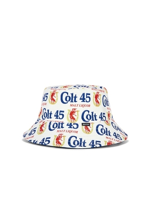 Brixton x Colt 45 Bucket Hat in Blue. Size S/M. Also in L/XL.