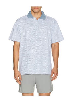 Devereux Golf The Nomad Polo in Blue. Size S. Also in M, L, XL/1X.