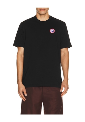 Canada Goose Ocra T-Shirt in Black. Size S. Also in M, L, XL/1X, XXL/2X.