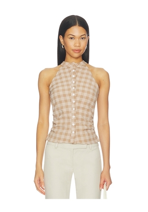 ALL THE WAYS Karie Button Front Top in Multi. Size XXS. Also in XS, S, M, L, XL.