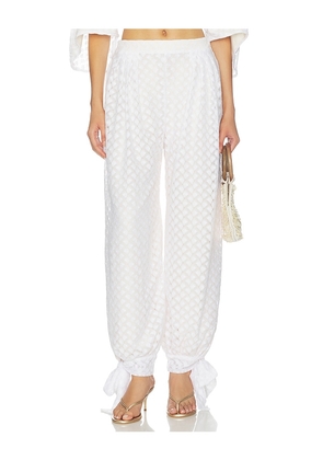 AZULU Elif Pant in Ivory. Size XXS. Also in XS, S, M, L.