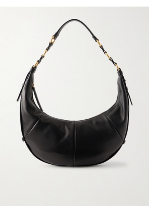 SAINT LAURENT - Saharienne Leather Shoulder Bag - Black - One size