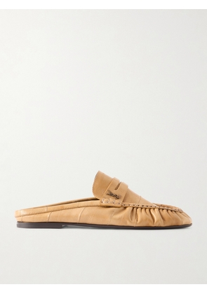 SAINT LAURENT - Le Loafer Eel Slippers - Neutrals - EU 35,EU 36,EU 37,EU 38,EU 38.5,EU 39,EU 39.5,EU 40,EU 41