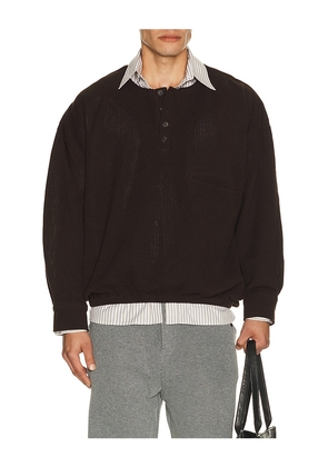 ISA BOULDER Early Sweater in Brown. Size S. Also in M, L, XL/1X, XXL/2X.