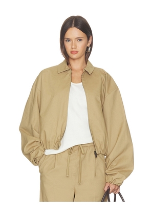 Fear of God ESSENTIALS Full Zip Work Jacket in Brown. Size XS. Also in S, M, L.