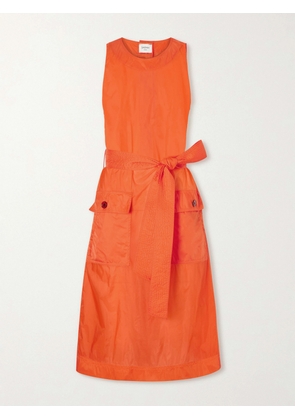 SAINT LAURENT - Buttoned Front Midi Dress - Orange - FR 34,FR 36,FR 38,FR 40