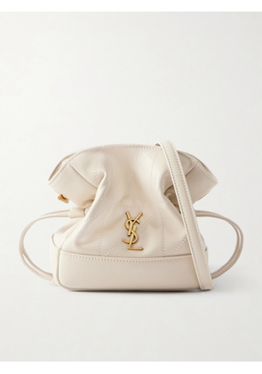 SAINT LAURENT - Jamie Mini Quilted Leather Shoulder Bag - Neutrals - One size