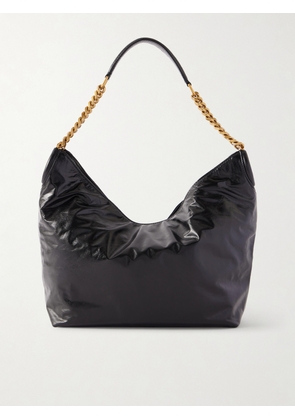 SAINT LAURENT - Hortense Leather Shoulder Bag - Black - One size