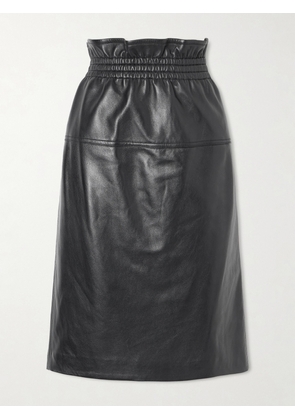 SAINT LAURENT - Leather Skirt - Black - FR 34,FR 36,FR 38,FR 40