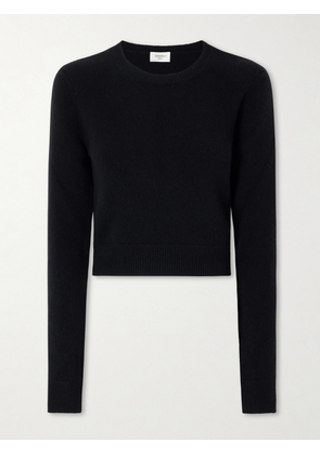 SAINT LAURENT - Cropped Cashmere Sweater - Black - x small,small,medium,large,x large