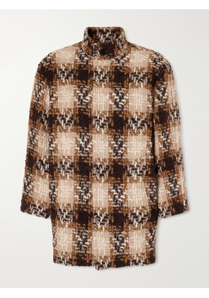 SAINT LAURENT - Checked Wool-blend Tweed Jacket - Brown - FR 34,FR 36,FR 38,FR 40,FR 42
