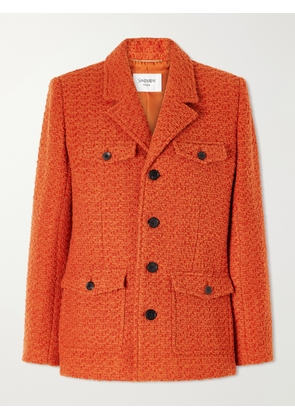 SAINT LAURENT - Wool-blend Tweed Blazer - Orange - FR 34,FR 36,FR 38,FR 40,FR 42