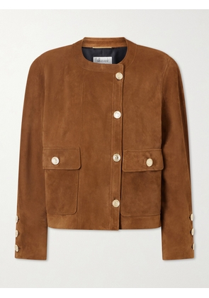 SAINT LAURENT - Paneled Suede Jacket - Brown - FR 34,FR 36,FR 38,FR 40,FR 42