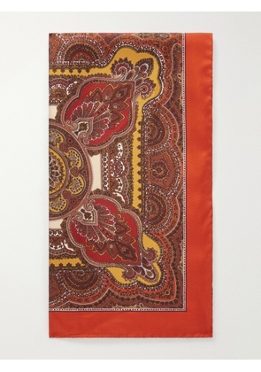 SAINT LAURENT - Paisley-print Silk-twill Scarf - Multi - One size