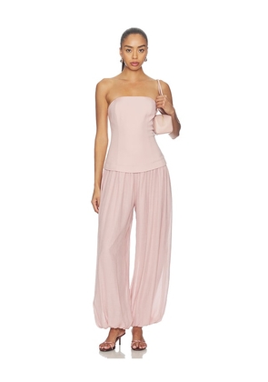 Line & Dot Lowen Jumpsuit in Pink. Size S. Also in XS, M, L.