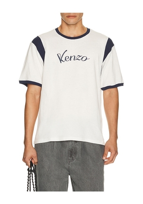 Kenzo Varsity Classic T-Shirt in White. Size S. Also in M, L, XL/1X.