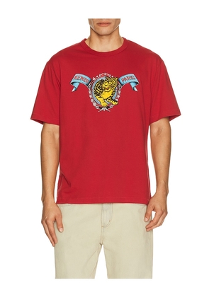 Kenzo Jumping Tiger Classic T-Shirt in Red. Size S. Also in M, L, XL/1X.