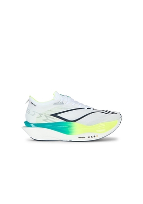 Li-Ning Feidian 6 Elite in White. Size 7.5. Also in 10, 10.5, 11, 12, 8, 8.5, 9, 9.5.