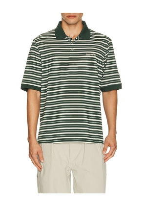 Manors Golf GOAT Pique Stripe Polo in Green. Size S. Also in M, XL/1X.