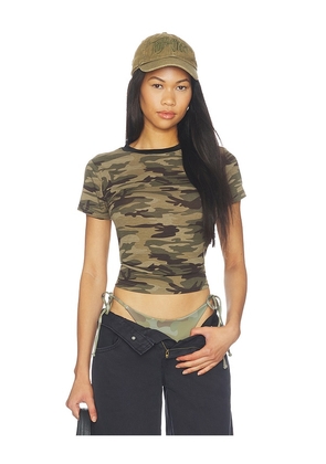 LIONESS Clubhouse Tee in Green. Size XXS. Also in XS, S, M, L.