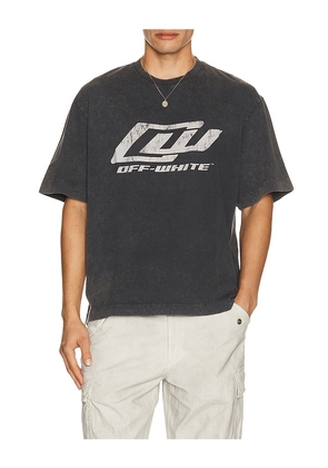 OFF-WHITE Skate Tee in Black. Size S. Also in M, L, XL/1X.