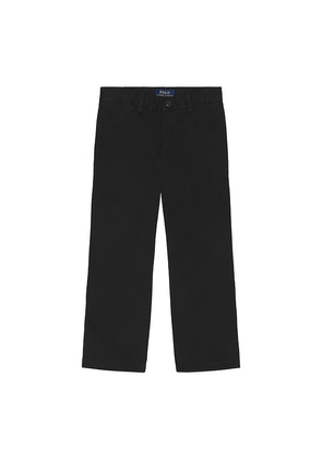 Polo Ralph Lauren Kids Slim Fit Cotton Chino Pant in Black. Size 6. Also in 2, 3, 4, 5.