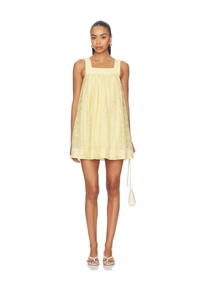 Stone Cold Fox x REVOLVE Leah Voile Mini Dress in Yellow. Size XXS. Also in L, M, S, XL, XS.