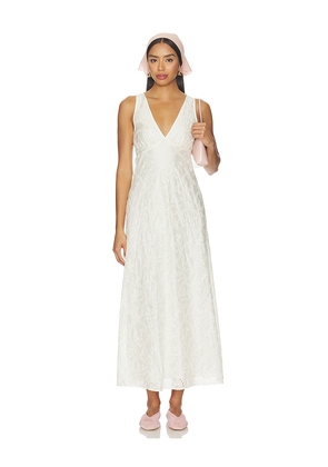 Stone Cold Fox x REVOLVE Leah Voile Maxi Dress in Ivory. Size XXS. Also in L, M, S, XL, XS.