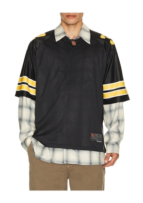 thisisneverthat Football Jersey in Black. Size S. Also in L, M, XL/1X.