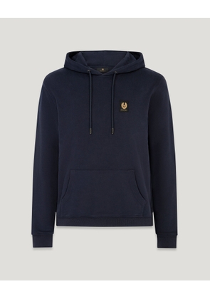 Belstaff Men's Hoodie Cotton Fleece Dark Ink Size 2xl