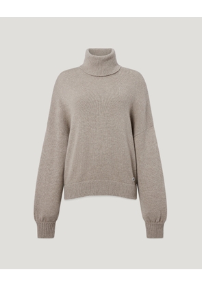 Belstaff Women's Ottawa Jumper Wool Cashmere Blend Otter Size L