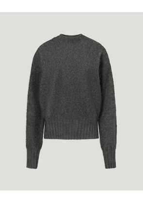 Belstaff Women's Rhea Jumper Wool Cashmere Blend Graphite Size L