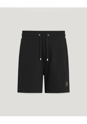 Belstaff Men's Sweatshorts Cotton Fleece Black Size 2xl